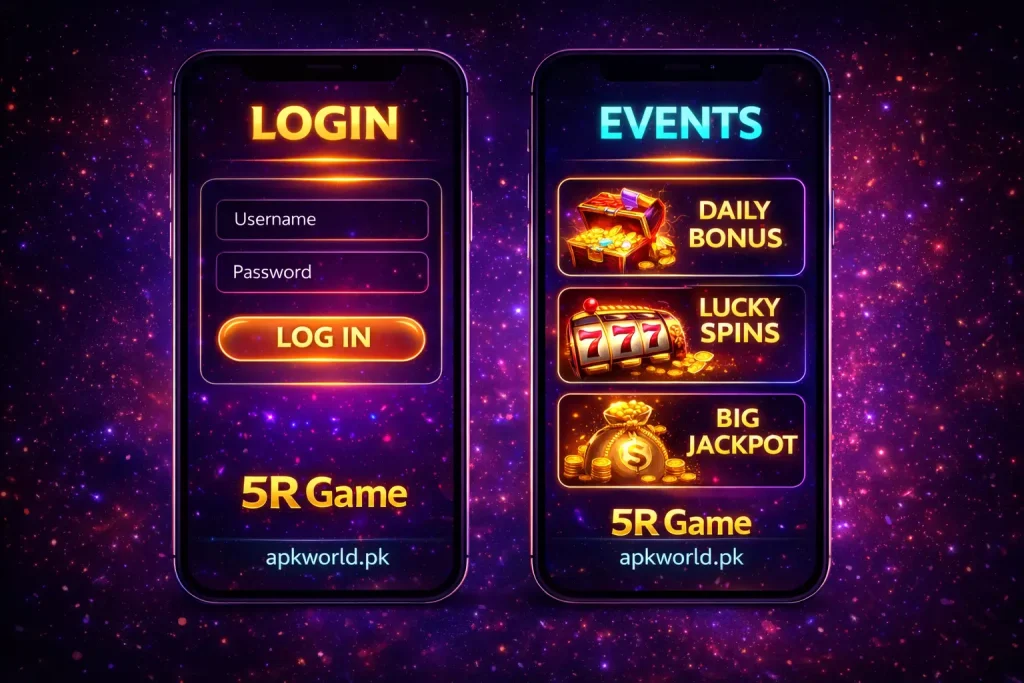5R game login and events