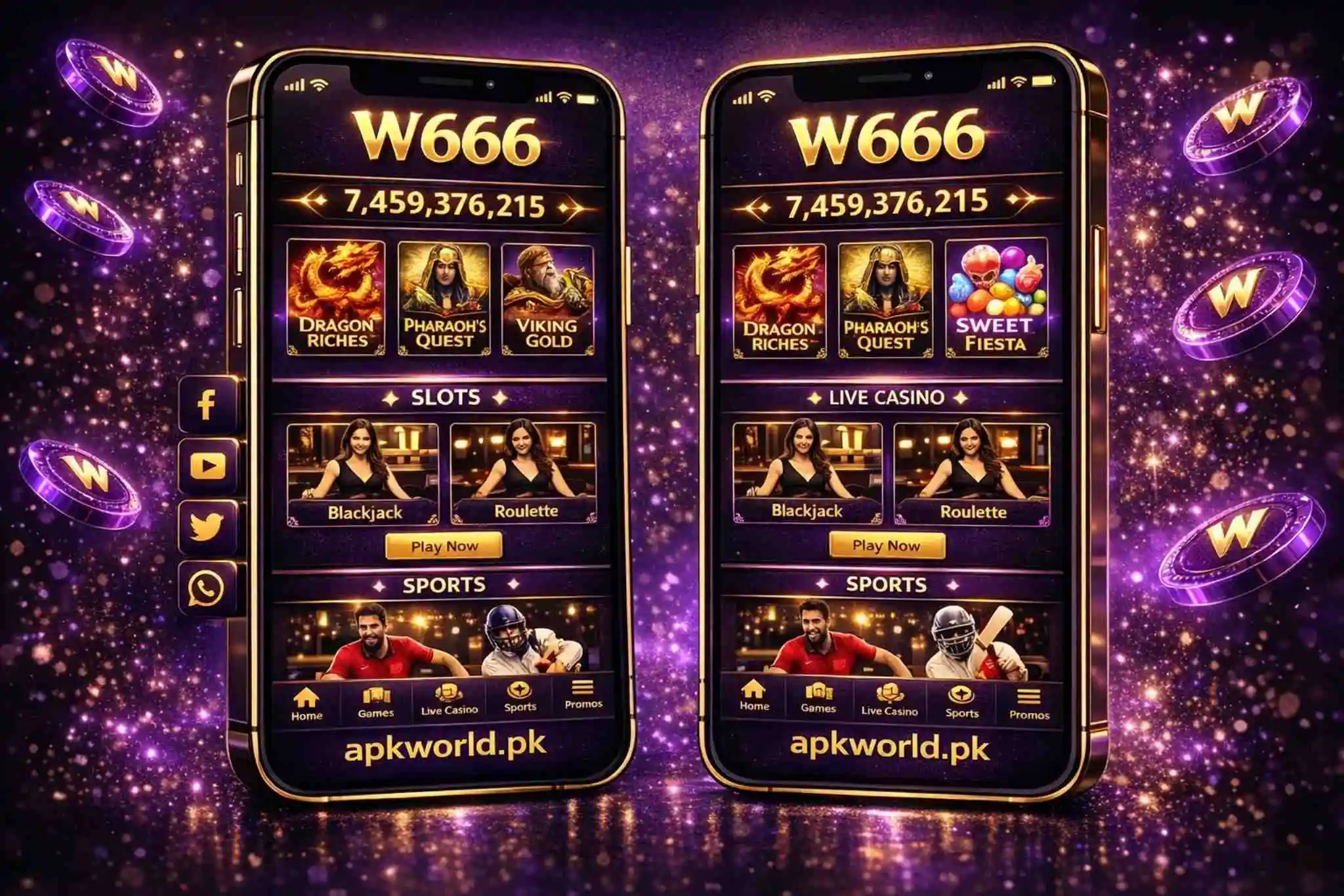 666W