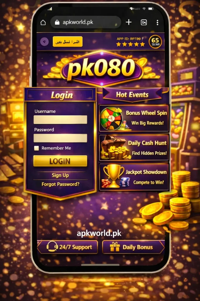 pk080 events and login process