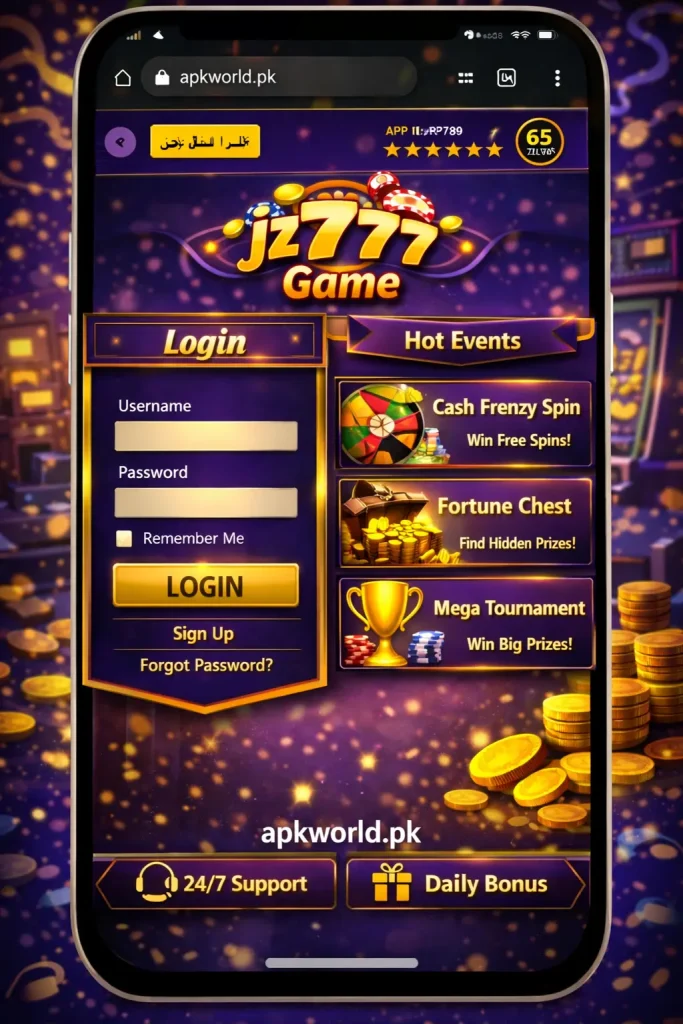 jz777 game login and events