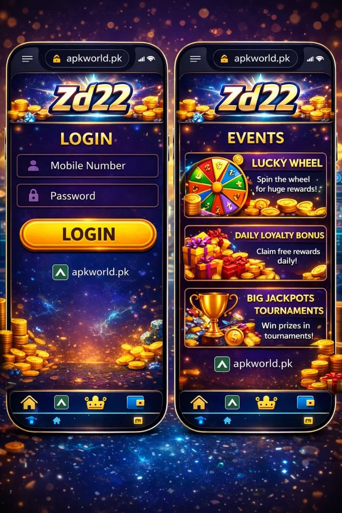 ZD22 game login and events