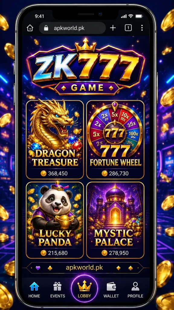 ZK777 game interface