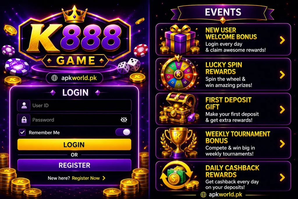 k888 game login and events